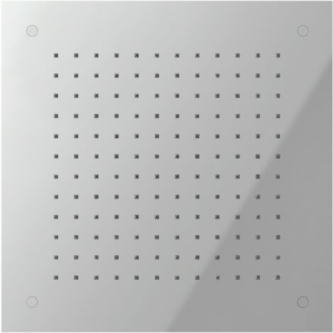 Soffione doccia a incasso 38x38cm Nobili AD139/100CR  Cromato - Acciaio inox