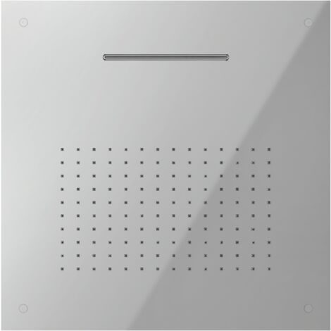 Soffione doccia a incasso 50x50cm Nobili AD139/102CR  Cromato - Acciaio inox