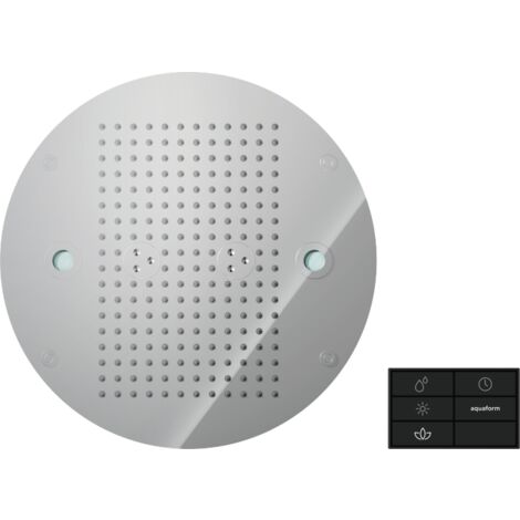 Soffione doccia a incasso con cromoteriapia Ø36 cm Nobili AD139/90CR  Cromato - Acciaio inox