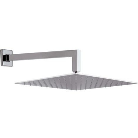 SOFFIONE DOCCIA A PARETE QUADRO CM 30 CON BRACCIO cm 30 x 30 MARIANI