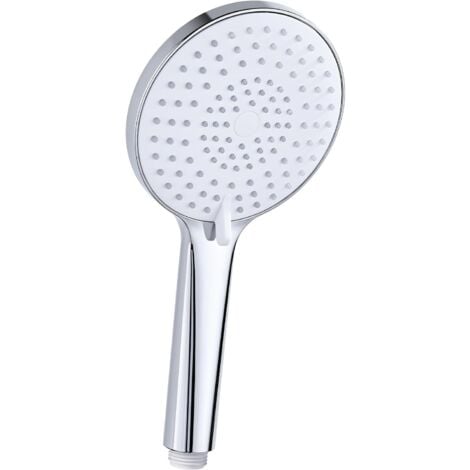 Soffione doccia ad alta pressione, 3 modalità di getto, soffione doccia rotondo, soffione doccia ad alta pressione, soffione doccia a risparmio idrico, cromato