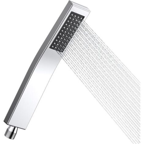 Soffione doccia ad alta pressione con ugello autopulente in silicone in acciaio inox 304, adatto per l'uso nel bagno di casa
