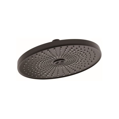 Soffione doccia augusta monogetto in ABS 250mm finitura nero con sistema anticalcare per bagno vasca