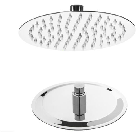 Soffione Doccia Bagno in Acciaio Getto a Pioggia 20 25 30 cm Top Line Metaform - Dimensione: Ø 20 cm