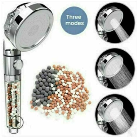 Soffione doccia con filtro, doccetta a mano ad alta pressione e risparmio idrico con 3 modalità, doccetta a mano ad alta pressione e risparmio idrico con filtro.
