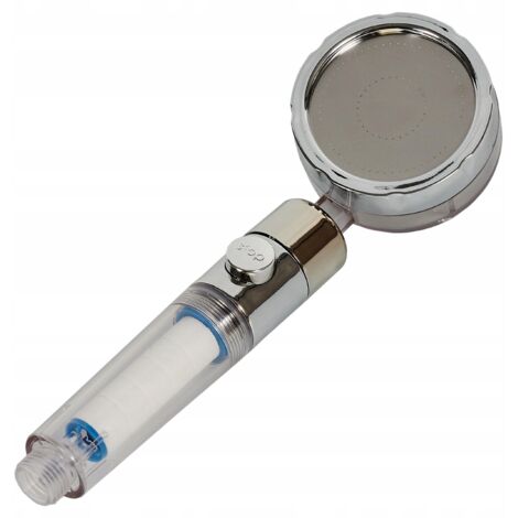 SOFFIONE DOCCIA CON VENTILATORE A TURBINA CON FILTRO