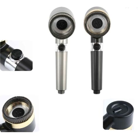 SOFFIONE DOCCIA DOCCETTA FILTRO MULTIGETTO REGOLABILE SPAZZOLA CORPO 03479