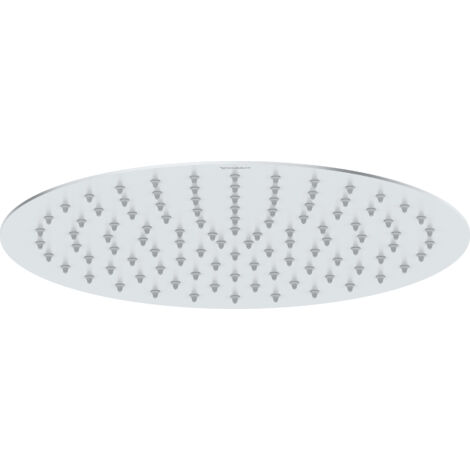 Soffione doccia Duravit Universal in acciaio inossidabile, con getto Rain, rotondo (Ø 300 mm) con inclinazione regolabile, Cromo