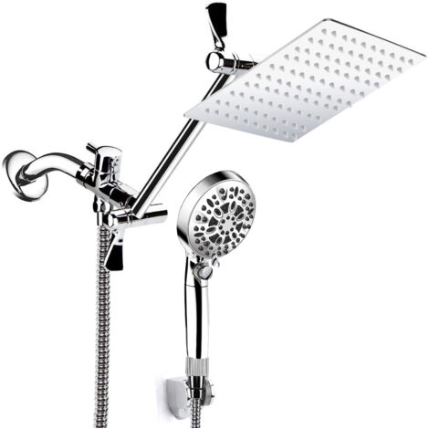 Soffione doccia elettrolitico multifunzionale, set di getti in acciaio inox, set doccia portatile a 10 funzioni