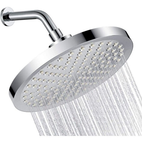 Soffione doccia fisso in ABS ad alta pressione, facile da installare, 6 pollici, moderno soffione doccia per il bagno