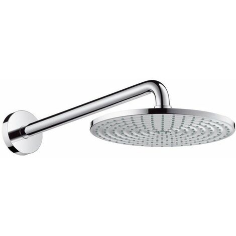 Soffione doccia HG RAINDANCE S 240 AIR 1jet DN 15 m Br-braccio 390mm satinox