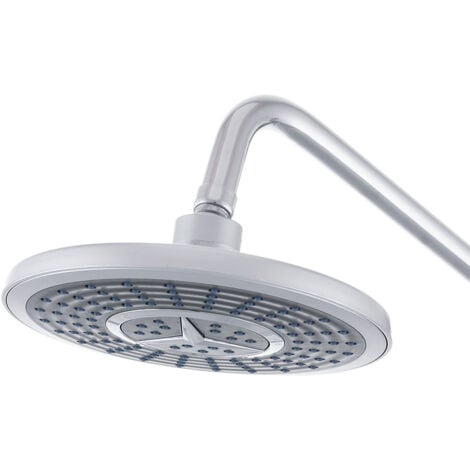 GREENICE Soffione doccia in ABS, cromato [QLI-FA-H05]