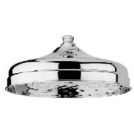 Soffione doccia in ottone cromato attacco 1/2" e diametro   200 mm made in italy
