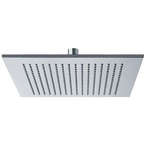 Soffione doccia in ottone Parigi, con snodo  20x20 cm  Cromato lucido
