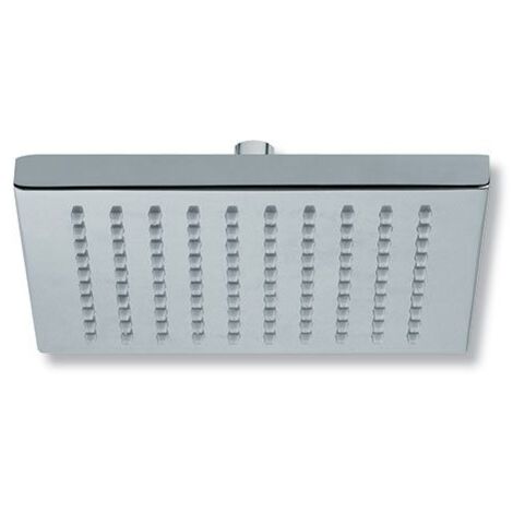 Soffione doccia in ottone York, con snodo  15x15 cm