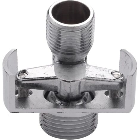 Soffione doccia in rame KZQ con regolazione dell'angolo del tubo di aspirazione, angolo curvo, piede eccentrico, vite angolare, accessorio per rubinetto da 18 mm