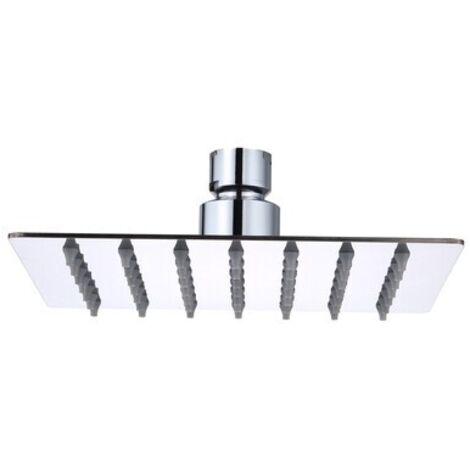 SOFFIONE DOCCIA INOX QUADRO 150X150 MM GROENLA