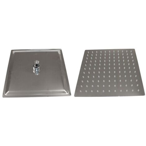 SOFFIONE DOCCIA INOX QUADRO 200X200 MM
