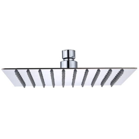 SOFFIONE DOCCIA INOX QUADRO 200X200 MM GROENLA
