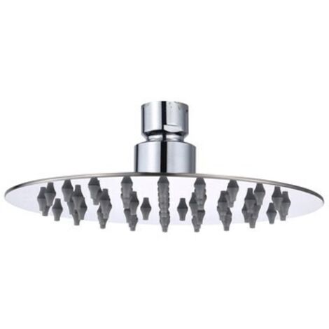SOFFIONE DOCCIA INOX TONDO D 200 MM GROENLANDIA