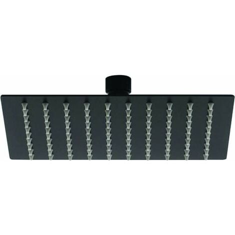 Soffione doccia modello quadro nero opaco Tecom LSNR  Nero opaco - Q 200 x 200