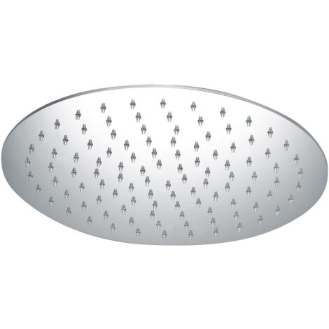Soffione doccia moderno acciaio 20 cm
