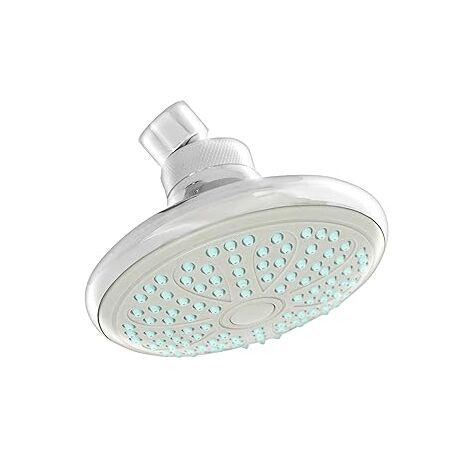 SOFFIONE DOCCIA MONOGETTO IZAR CROMATO Cromo Diam 12,5 cm (125 mm) H 8,8 cm