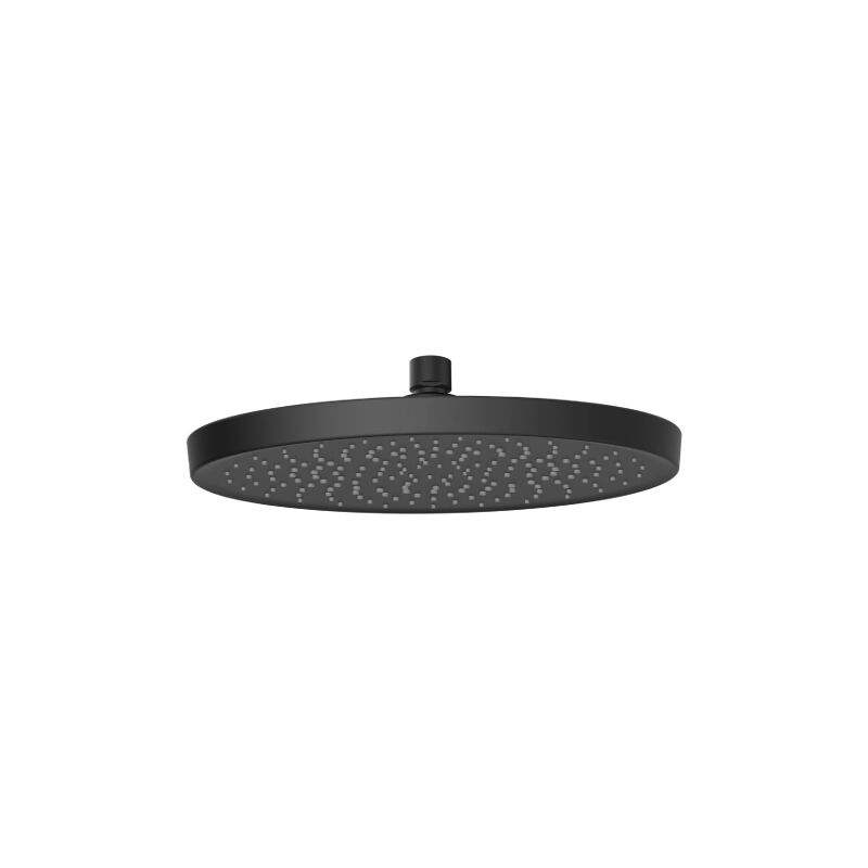 Pomme de douche Nola noir mat 250 mm monojet en abs et accessoire de douche de rechange a' e'conomie d'eau