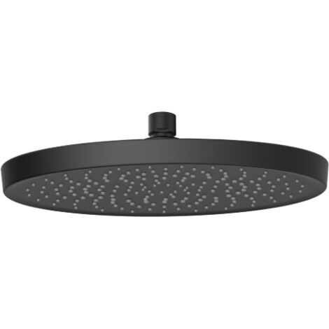 Soffione doccia Nola nero opaco   250 mm monogetto in ABS e water saving ricambio accessorio doccia