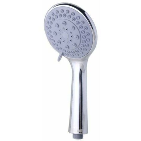 Soffione doccia portatile ad alta pressione con 5 impostazioni di spruzzo, getto potente, soffione doccia a pioggia, massaggio spa, soffione doccia portatile staccabile, finitura cromata