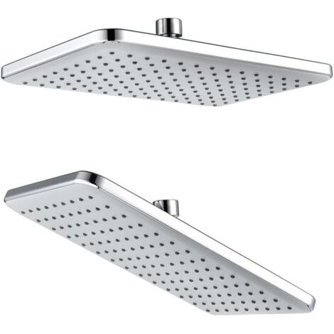 Soffione doccia quadrato, soffione doccia a cascata in acciaio inox, soffione fisso ad alta pressione, soffione doccia a risparmio idrico per il bagno