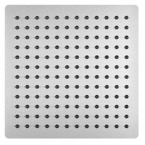 SOFFIONE DOCCIA QUADRO ULTRA SLIM ACCIAIO INOX cm 20x20