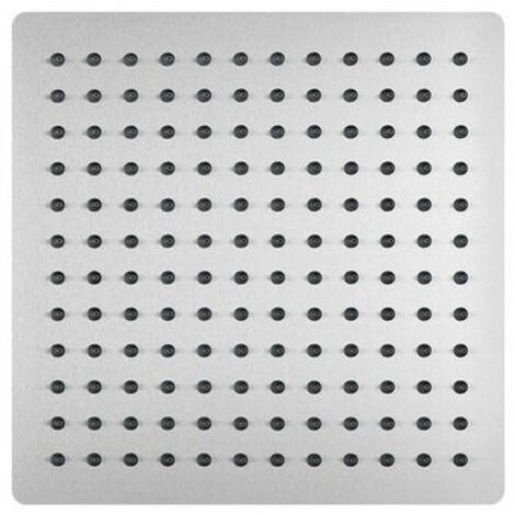SOFFIONE DOCCIA QUADRO ULTRA SLIM ACCIAIO INOX cm 25x25