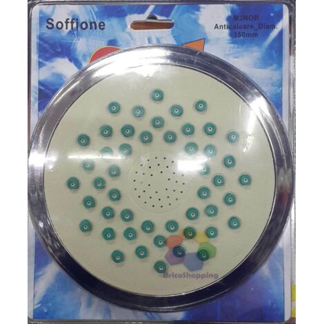 Soffione doccia rotondo grande cm 15 bagno vasca anticalcare universale
