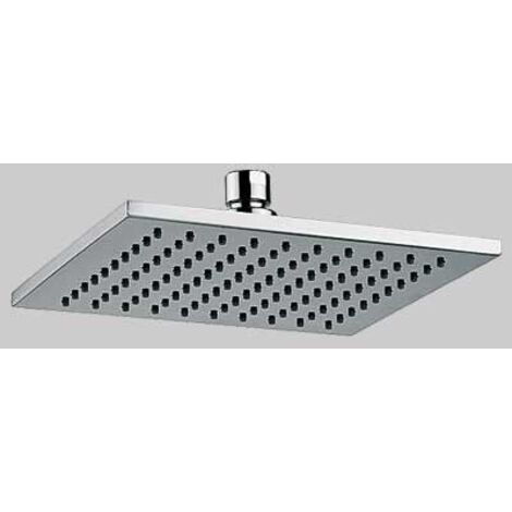 SOFFIONE DOCCIA SATURNO OTTONE CROMATO - 1/2 - 250x250 mm