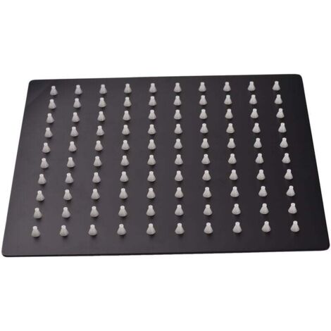 Soffione doccia Soffione doccia a pioggia quadrato da 8 pollici Soffione doccia ad alta pressione G1/2 Soffione doccia girevole in acciaio inossidabile super sottile Soffione doccia a pioggia di ricam