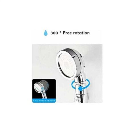 Soffione doccia, soffione doccia portatile, soffione doccia ad alta pressione con 3 modalità, doccia per bagno, acciaio inossidabile ABS con pulsante di arresto