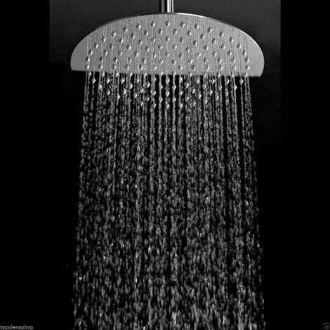 SOFFIONE DOCCIA TONDO 10'' BAGNO EFFETTO PIOGGIA SOTTILE CROMATO SHOWER