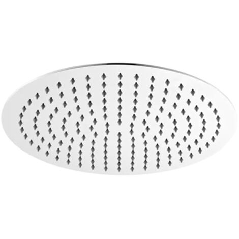 SOFFIONE DOCCIA TONDO ULTRA SLIM ACCIAIO INOX Cromato Lucido Diametro 400
