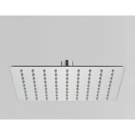 Soffione doccia ultraslim quadrato acciaio inox lucido 20x20 cm IBIZA Cromato