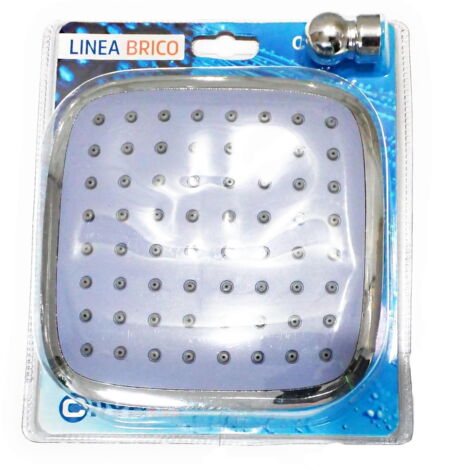 Soffione Doccia Universale 150x150 15x15 Anticalcar Quadrato Moderno