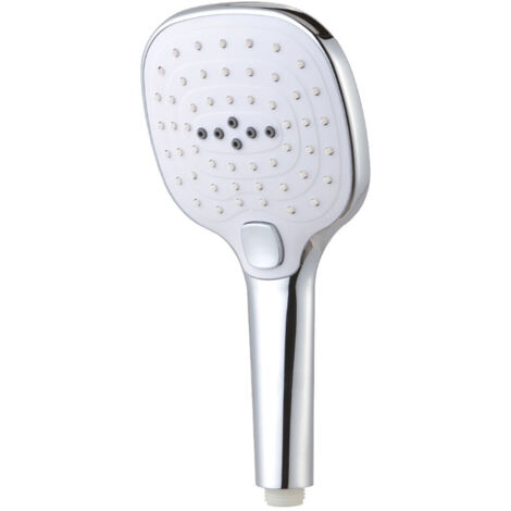 Soffione EDM 01332 ABS Quadrato Cromato 12 x 3,1 x 24,5 cm