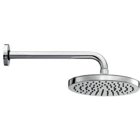 Soffione ELIOS ø 250 mm 1 getto - braccio ø 21 mm x 300 mm - 1/2" M x 1/2" M - Nero - Scatola H19417G00030009