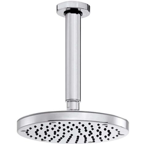 SOFFIONE LUSSO OKI Diametro 200 mm (20 cm) BRACCIO VERTICALE BOSSINI Cromato