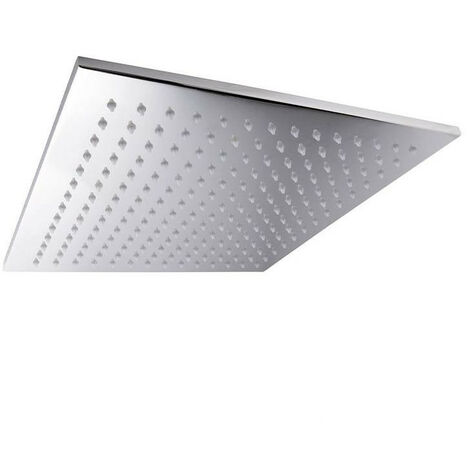Soffione per CROMOTERAPIA CICLICA xenon 200Q Ciclico - Led Colorati - 100 Fori in Ottone - Quadrato dim: 200x200x10 mm