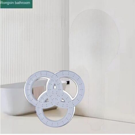 Soffione Per Doccia Da Bagno 3 Anelli in abs Doccetta Multigetto bianco 87514
