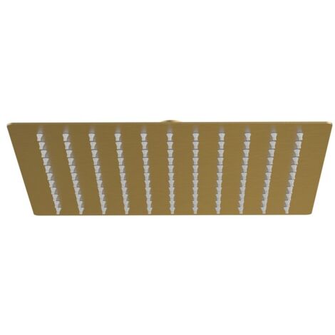 Soffione quadrato 25 x 25 cm oro opaco - serie Giove