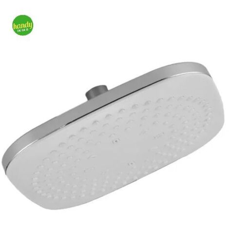 Soffione Quadrato Ambra Bathroom Balance In Abs Bianco 21 X 21 Cm