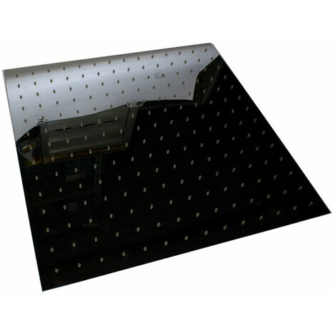 soffione quadrato Bossini a soffitto 50x50 metallo cromo senza braccio