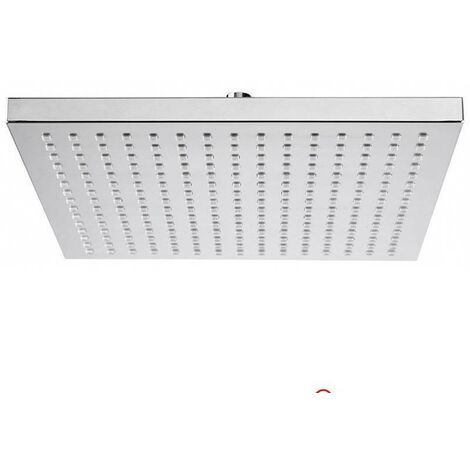 Soffione Quadrato in ABS Cromato Petalo 30Q- 300x300x15 mm - Anticalcare